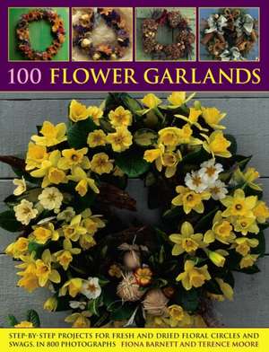 100 Flower Garlands de Fiona Barnett