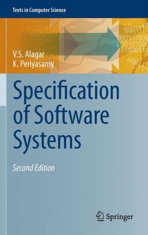 Specification of Software Systems de V.S. Alagar