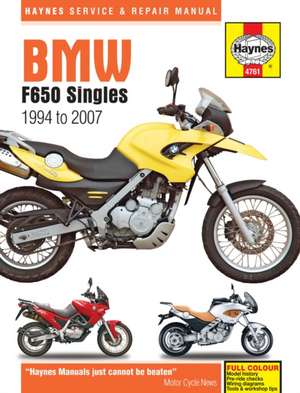 BMW F650 Singles (94 – 07) Haynes Repair Manual de Haynes