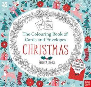 National Trust: The Colouring Book of Cards and Envelopes - Christmas de Rebecca Jones