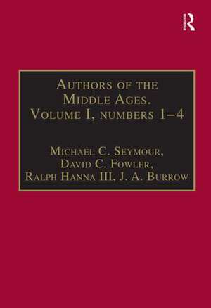 Authors of the Middle Ages. Volume I, Nos 1–4: English Writers of the Late Middle Ages de David C. Fowler