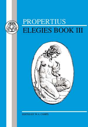 Propertius: Elegies III de Propertius