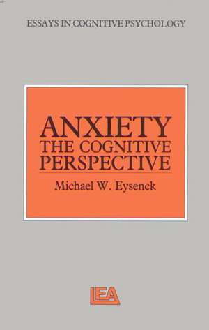 Anxiety de Michael W. Eysenck