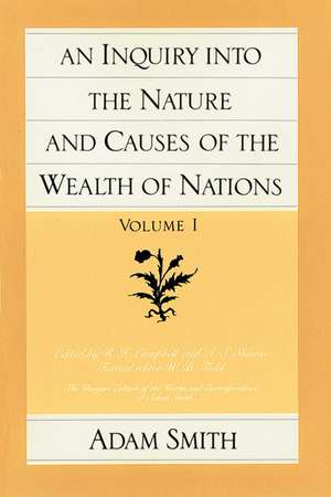 WEALTH OF NATIONS VOL 1, THE de ADAM SMITH