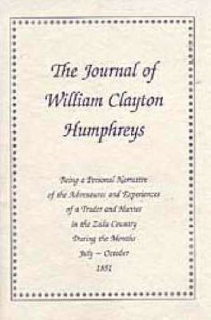 Journal William Clayton de W. C. Humphreys