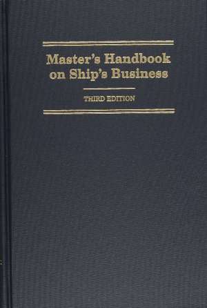 Master's Handbook on Ship's Business de Tuuli Messer