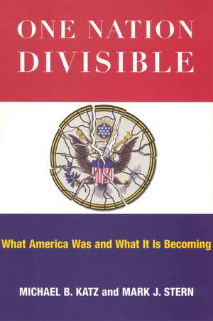 One Nation Divisible: What America Was and What It Is Becoming de Michael B. Katz