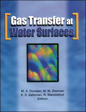 Gas Transfer at Water Surfaces, Geophysical Monogr aph 127 de MA Donelan