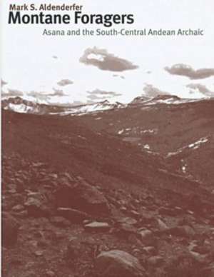 Montane Foragers: Asana and the South-Central Andean Archaic de Mark S. Aldenderfer