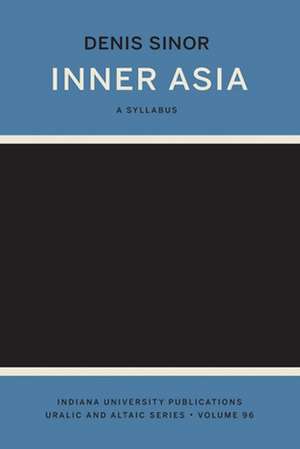 Inner Asia de D Sinor