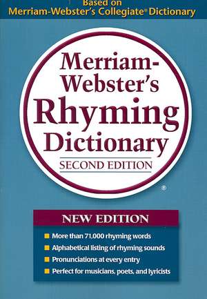 Merriam-Webster's Rhyming Dictionary de Merriam-Webster