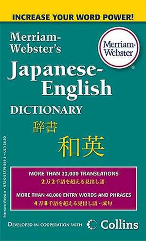 Merriam-Webster's Japanese-English Dictionary de Merriam-Webster