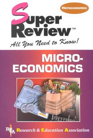 Microeconomics de Research & Education Association