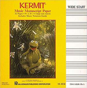 Kermit Manuscript Paper de Hal Leonard Publishing Corporation