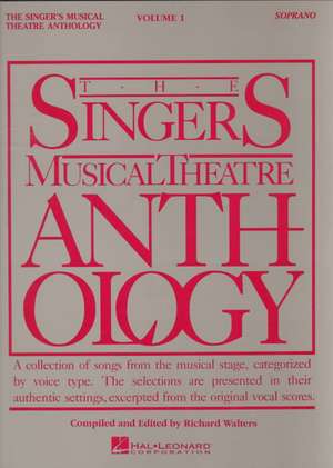 The Singer's Musical Theatre Anthology Volume 1: Soprano Book Only de Kurt Weill