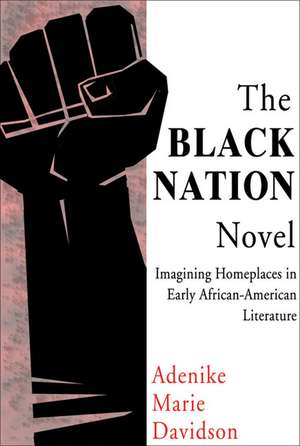 Black Nation Novel: Imagining Homeplaces in Early African-American Literature de Adenike Marie Davidson