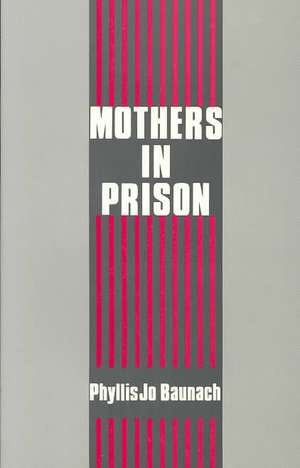 Mothers in Prison de Phyllis Jo Baunach