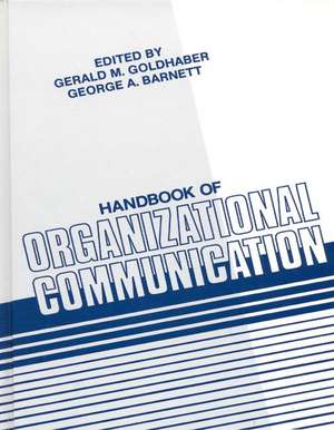 Handbook of Organizational Communication de Gerald M. Goldhaber