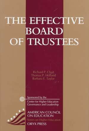 The Effective Board of Trustees de Barbara E. Taylor