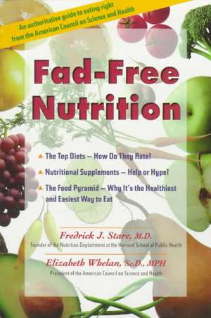 Fad-Free Nutrition de Elizabeth Whelan