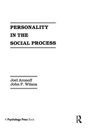 Personality in the Social Process de J. Aronoff