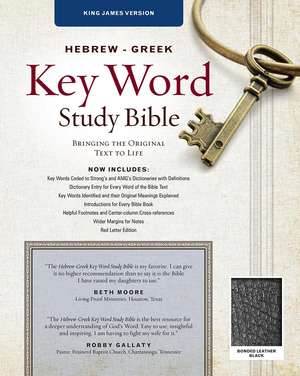 The Hebrew-Greek Key Word Study Bible: KJV Edition, Black Bonded de Dr. Spiros Zodhiates