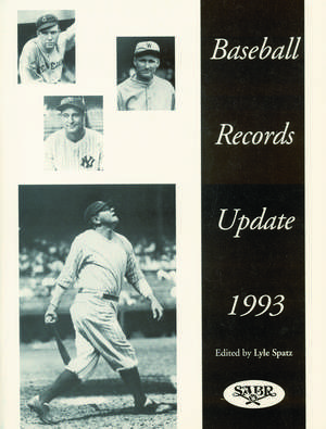 Baseball Records Update 1993 de Lyle Spatz