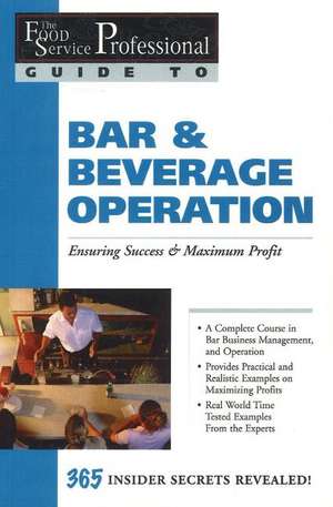 Bar & Beverage Operation de Chris Parry
