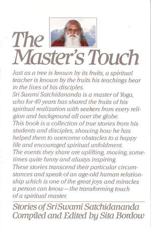 Masters Touch: Stories of Stri Swami Satchidananda de Sita Bordow