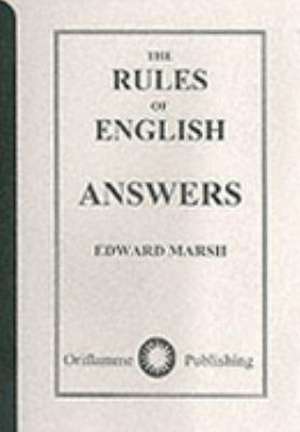 The Rules of English de EDWARD MARSH