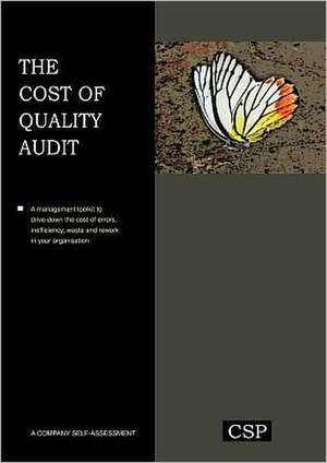 The Cost of Quality Audit de W. Jeffery Howard