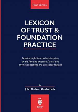 Lexicon of Trust & Foundation Practice