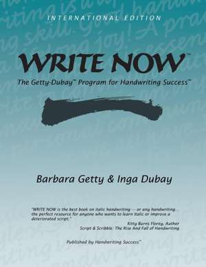 WRITE NOW de Barbara Getty