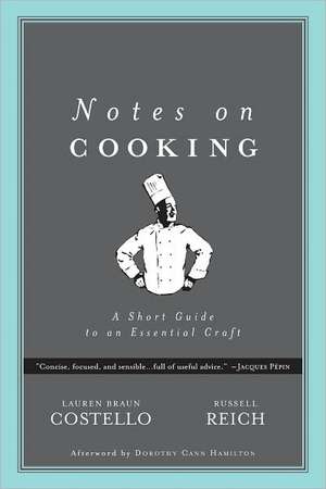 Notes on Cooking de Lauren Braun Costello