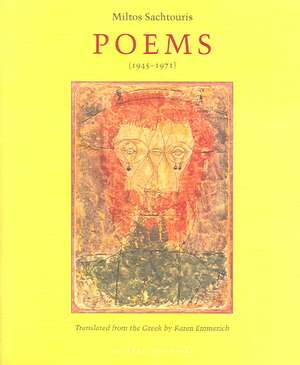 Poems (1945-1971) de Miltos Sachtouris