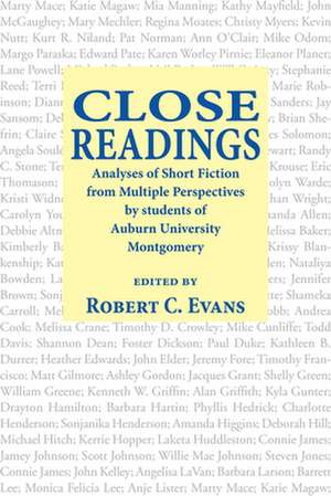 Close Readings de Robert Evans