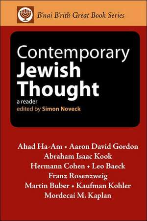 Contemporary Jewish Thought de Simon Noveck