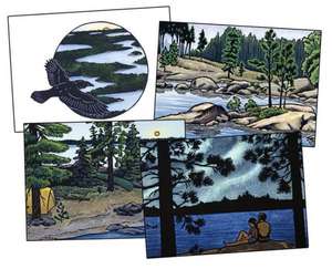 Northwoods Leave Only Ripples: A Canoe Country Sketchbook [With 8 Envelopes] de Consie Powell