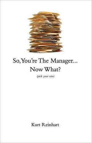 So You Are the New Manager, Now What? de Kurt James Reinhart