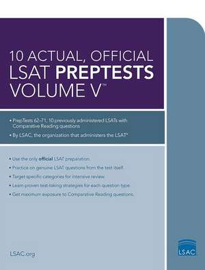 10 Actual, Official LSAT Preptests, Volume V de Law School Admission Council