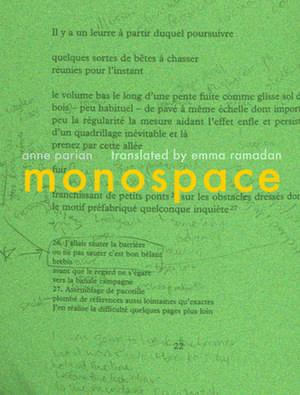 Monospace de Anne Parian