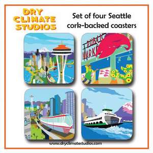 Seattle Coaster Set de Maria Kernahan