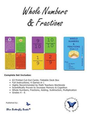 Whole Numbers & Fractions: Study Guide and Practice Test Questions for the Psb Exam de Blue Butterfly Books