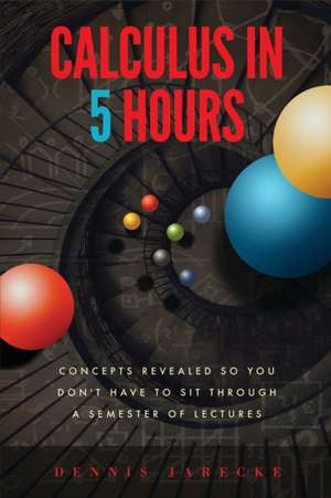 Calculus in 5 Hours: Concepts Revealed so You Don't Have to Sit Through a Semester of Lectures de Dennis Jarecke