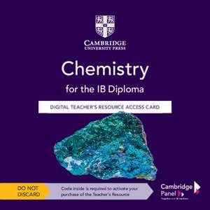 Chemistry for the IB Diploma Digital Teacher's Resource Access Card de Shuizi Rachel Yu