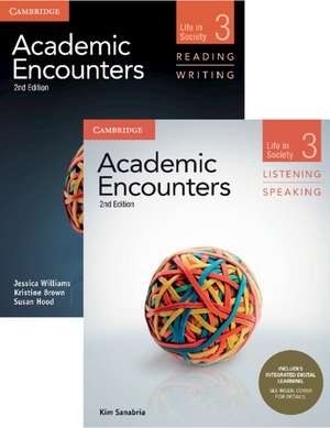 Academic Encounters Level 3 2-Book Set (R&W Student's Book with Digital Pack, L&S Student's Book with IDL C1): Life in Society de Jessica Williams