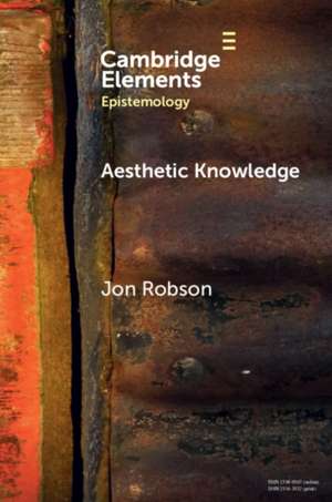 Aesthetic Knowledge de Jon Robson
