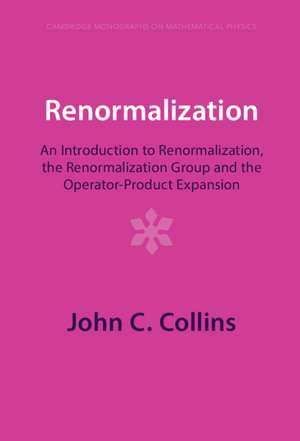 Renormalization: An Introduction to Renormalization, the Renormalization Group and the Operator-Product Expansion de John C. Collins