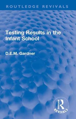 Testing Results in the Infant School de D.E.M. Gardner