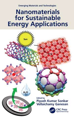 Nanomaterials for Sustainable Energy Applications de Piyush Kumar Sonkar